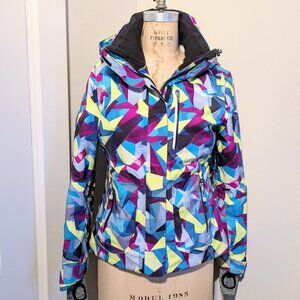 Sunice Ski Jacket 4 geometric pattern print warm coat